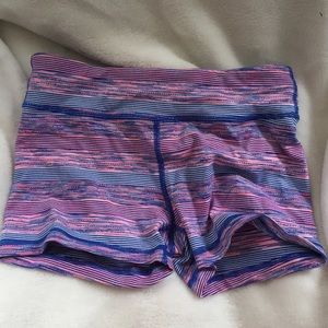 Blue pink and white ivivva shorts